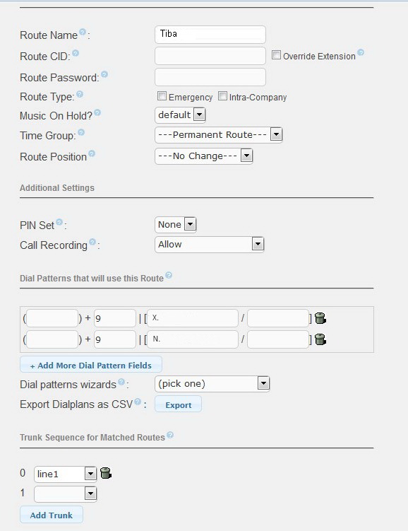 تعریف مسیر خروجی (Outbound Route)